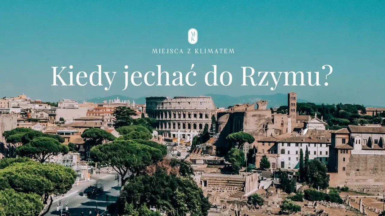 Koloseum i Forum Romanum w Rzymie. Idealna pogoda rzym sprzyja zwiedzaniu.