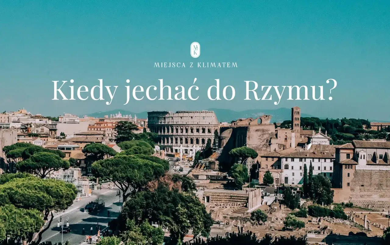 Koloseum i Forum Romanum w Rzymie. Idealna pogoda rzym sprzyja zwiedzaniu.